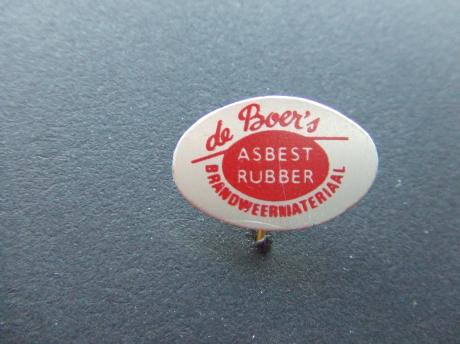 De Boer asbest, rubber brandweermaterialen Rotterdam
